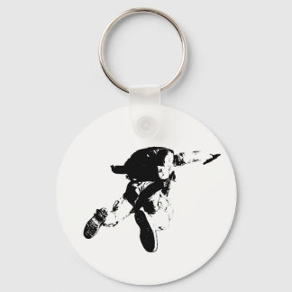 Black & White Skydiving Keychain