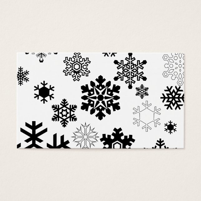 Black & White Snowflakes (Front)