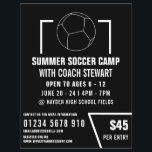 Black & White Soccer ball, Soccer Camp Advertising Flyer<br><div class="desc">Black & White Soccer ball,  Soccer Camp Advertising Flyers By The Business Card Store.</div>