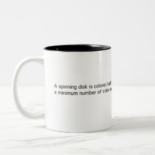 Black/White Spinning Disc Two-Tone Coffee Mug