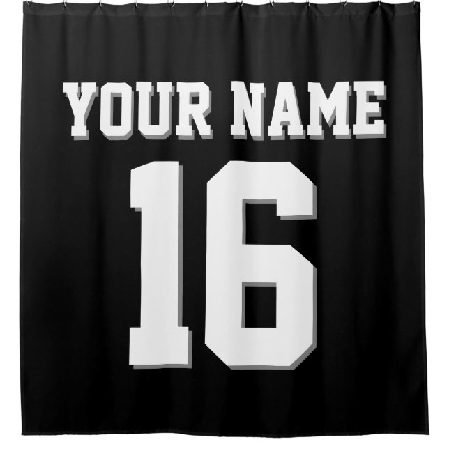 Black White Sports Jersey Team Jersey (Front)