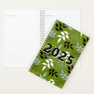 Black & White & Spring All Over 2025 Customizable Planner