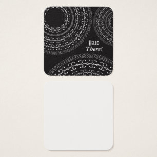 Black & White Square Notes for Writing Messages /