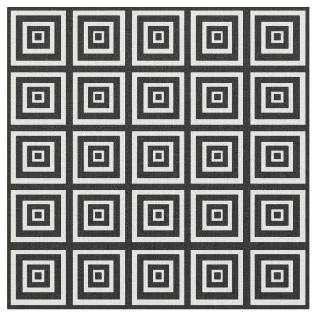 Black & White Squared Fabric (Close Up)