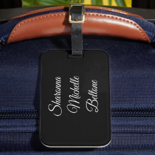 Black & White: Standout Luggage Tag