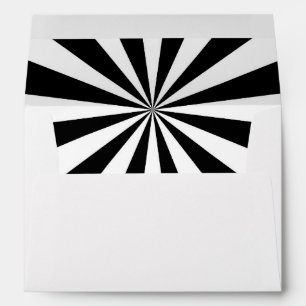 Black & White Starburst - Envelope