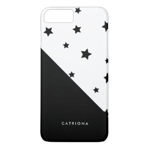 Black & White Stars Patten Abtract Personalized iPhone 8 Plus/7 Plus Case
