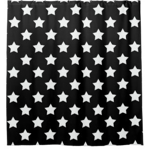Black White Stars Pattern Decorative