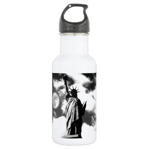 Black & White Statue of Liberty 532 Ml Water Bottle