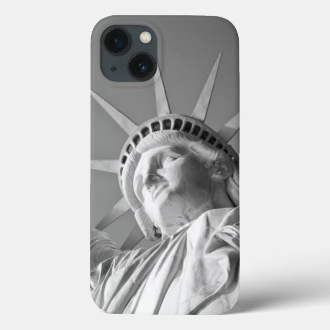 Black White Statue of Liberty Case-Mate iPhone Case (Back)