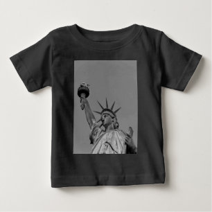 Black & White Statue of Liberty New York Baby T-Shirt