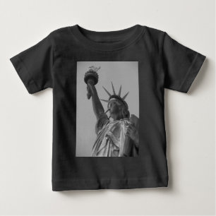 Black & White Statue of Liberty New York City Baby T-Shirt