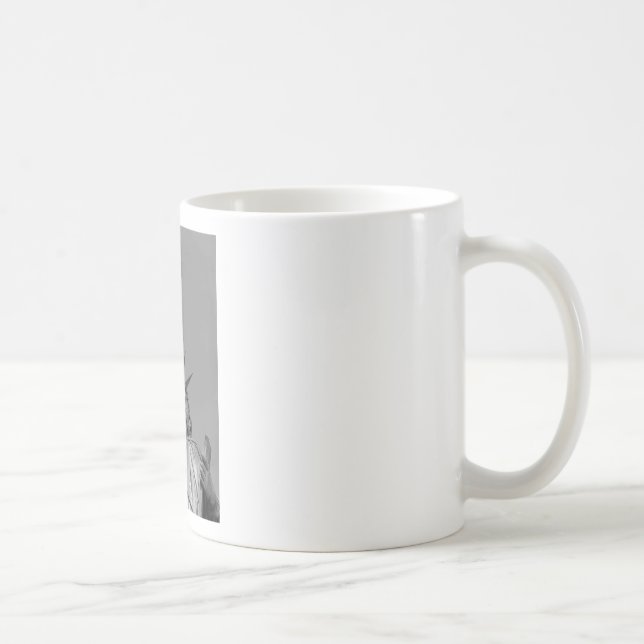 Black & White Statue of Liberty New York Coffee Mug (Right)