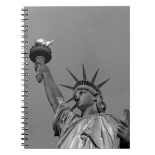 Black & White Statue of Liberty New York Notebook