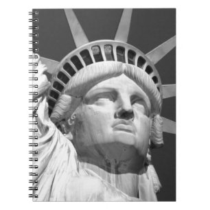 Black & White Statue of Liberty Notebook