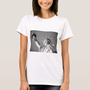 Black White Statue of Liberty T-Shirt