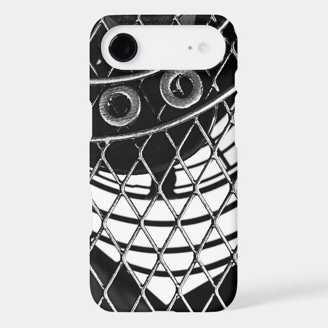 Black White Steampunk Abstract Geometric Design (Back)