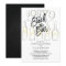 Black White Stock the Bar Couples Shower Invite