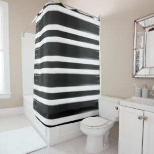 Black & White Stripe Paint Brush