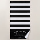 Black & White Stripe Personalized Family Reunion