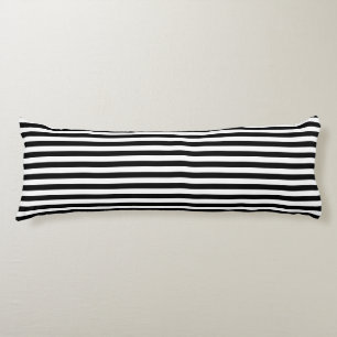Black & White Striped Body Pillow
