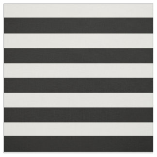 Black White Striped Modern Wedding Party Fabric
