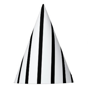Black & White Striped Party Hat