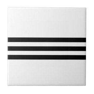 Black & White Striped Tile