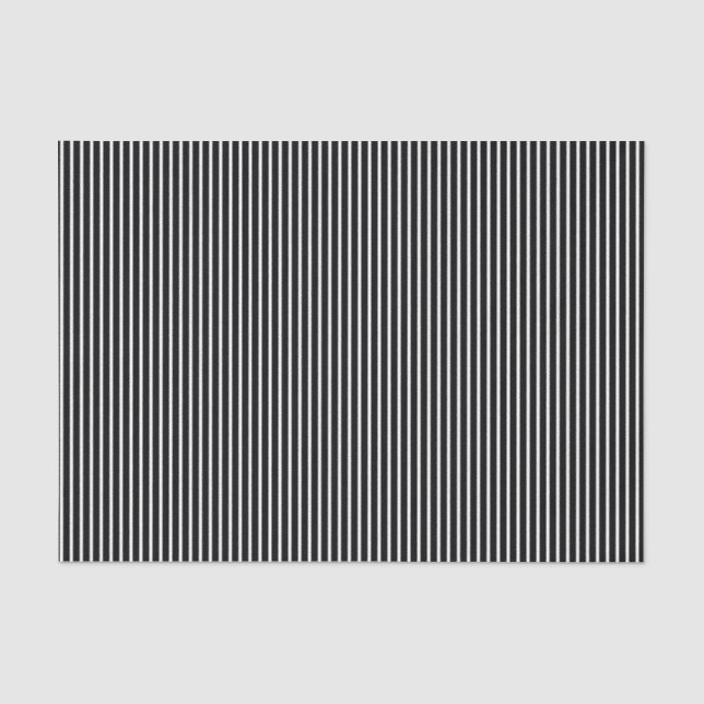 Black-White Stripes-16-TISSUE WRAPPING PAPER (Front)