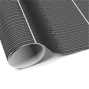 Black White Stripes Camouflage Patterns Elegant Wrapping Paper