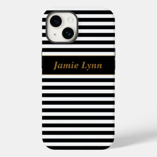 Black/White Stripes Case-Mate iPhone 14 Case