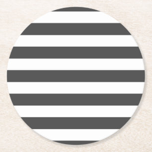 Black/White stripes coaster set