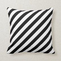  Black + White Stripes Diagonal Accent  