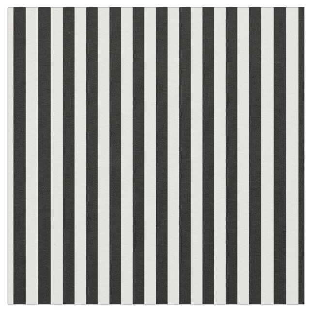 Black & White Stripes Fabric (Close Up)