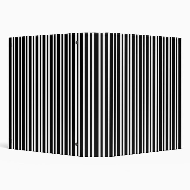 Black White Stripes Seamless Pattern Binder (Background)