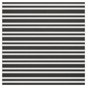 Black White Stripes Seamless Pattern Fabric