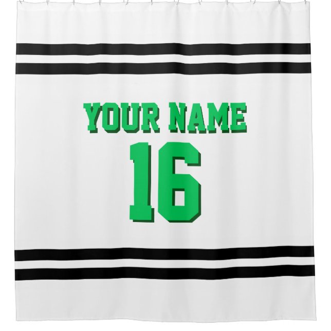 Black White Stripes Sports Jersey (Front)