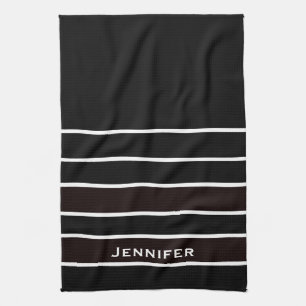 Black & White Stripes Striped Kitchen Towels Towel