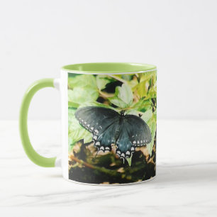 Black White Swallowtail Butterfly Photo Mugs