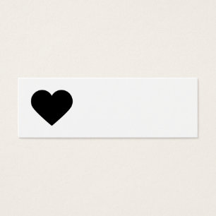 Black & White Sweet Heart & Chevron Gift Tags