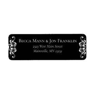 Black & White Swirl Gothic Wedding