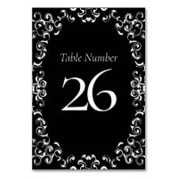 Black & White Swirl Gothic Wedding