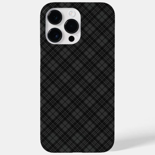 Black white tartan plaid winter Christmas pattern Case-Mate iPhone Case (Back)