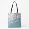 Black White Teal Green Modern Personalized