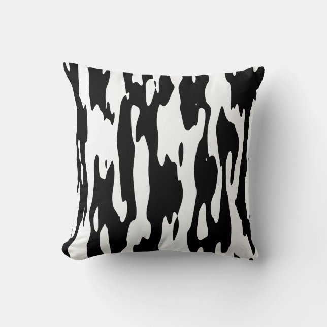 Black & White Throw Pillow (Front)