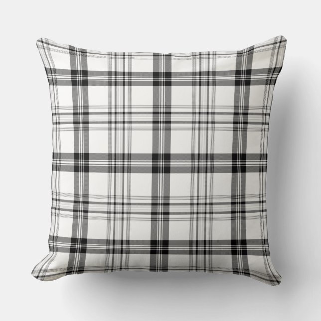 Black & White Throw Pillow (Front)