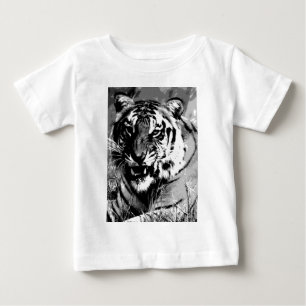 Black & White Tiger Baby T-Shirt