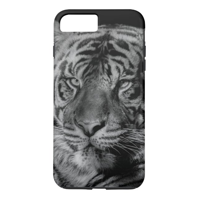 Black & White Tiger Case-Mate iPhone Case (Back)