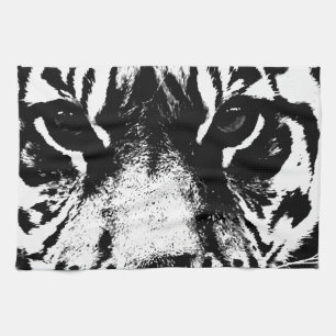 Black & White Tiger Kitchen Towel