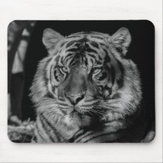Black & White Tiger Mouse Pad